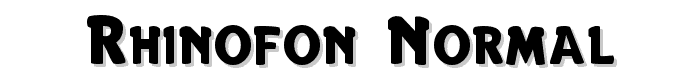 Rhinofon Normal font